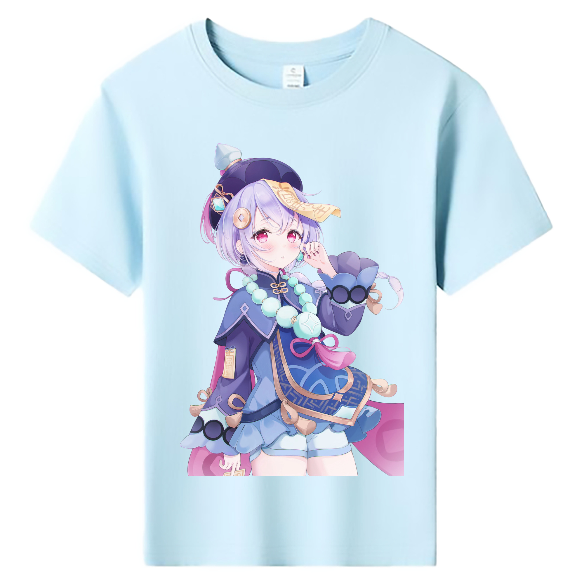 げんし神 七七 なな  genshin Nana 綿100％キッズTシャツ（フロントプリント）